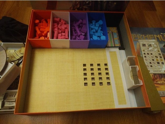 Tabletop Terrain Board Game Insert Tekhenu Board Game Insert / Organizer