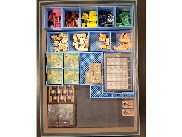 Tabletop Terrain Board Game Insert Tinners' Trail Board Game Insert / Organizer