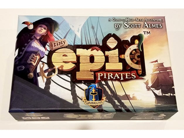 Tabletop Terrain Board Game Insert Tiny Epic Pirates Deluxe + Expansions Board Game Insert / Organizer Tabletop Terrain