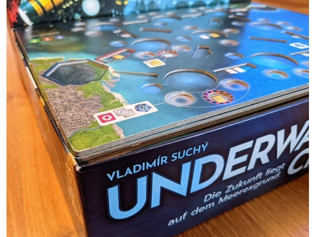 Underwater Cities + Expansion Board Game Insert / Organizer