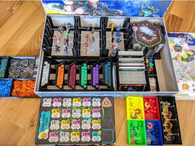 Tabletop Terrain Board Game Insert Xia Legends of a Drift System Board Game Insert / Organizer with Expansions