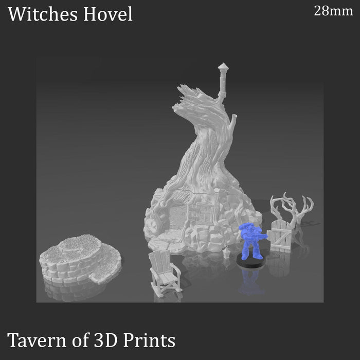 Tabletop Terrain Building 28mm Witch's Hovel - Fantasy Building