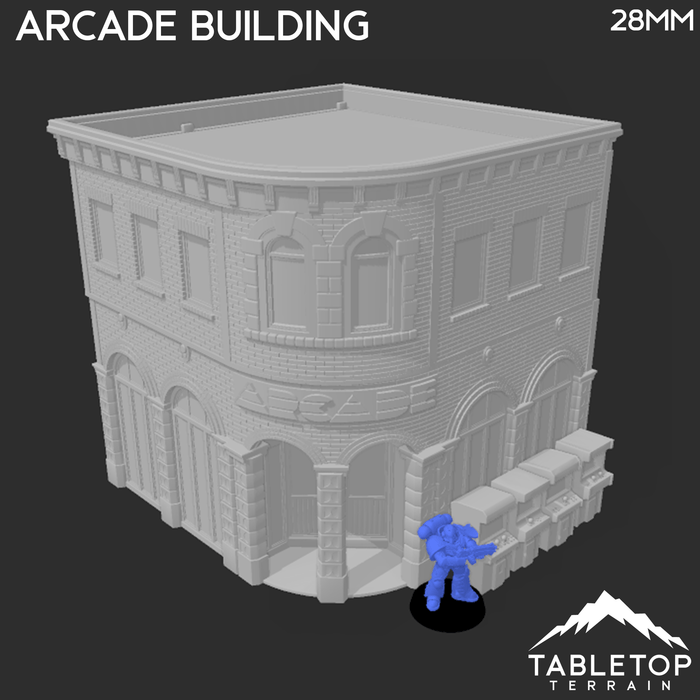 Tabletop Terrain Building Arcade Building - Marvel Crisis Protocol Building
