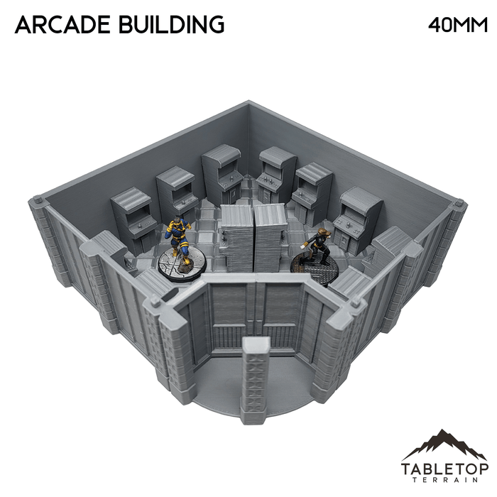 Tabletop Terrain Building Arcade Building - Marvel Crisis Protocol Building