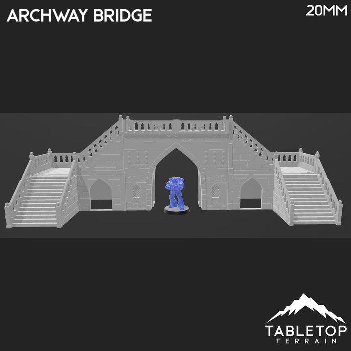 Tabletop Terrain Building Atreus Settlement Archway Bridge - Star Wars Legion Terrain Tabletop Terrain