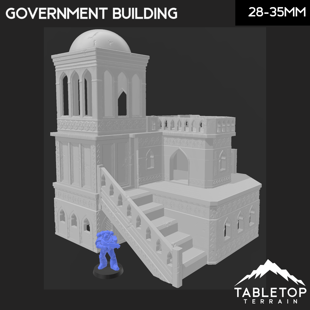 Tabletop Terrain Building Atreus Settlement Government Building - Star Wars Legion Building