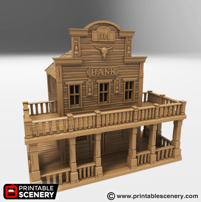 Tabletop Terrain Building Bank - Wild West Building