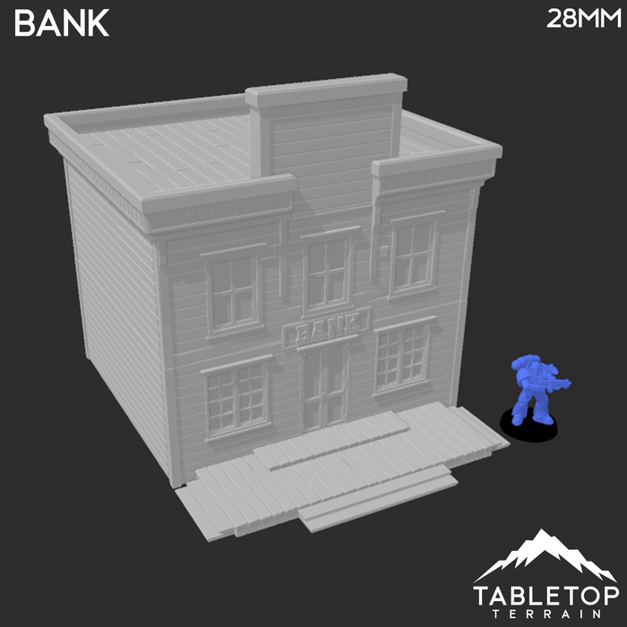 Tabletop Terrain Building Bank - Wild West Building Tabletop Terrain