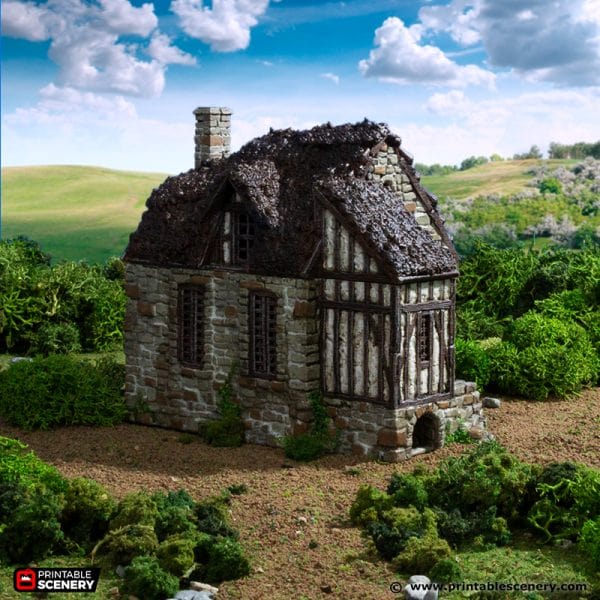 Tabletop Terrain Building Barlyway Cottage - Country & King - Fantasy Historical Building