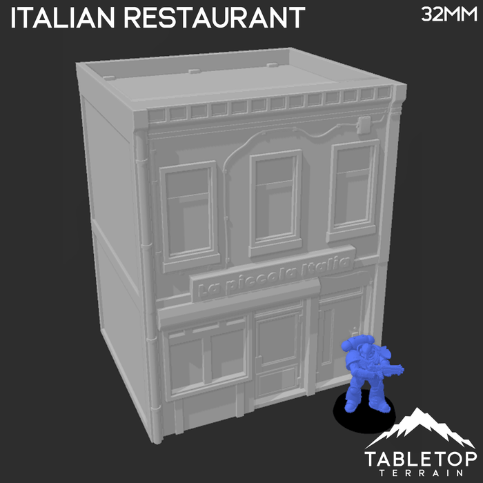 Tabletop Terrain Building Bleecker Street Italian Restaurant - Marvel Crisis Protocol Building
