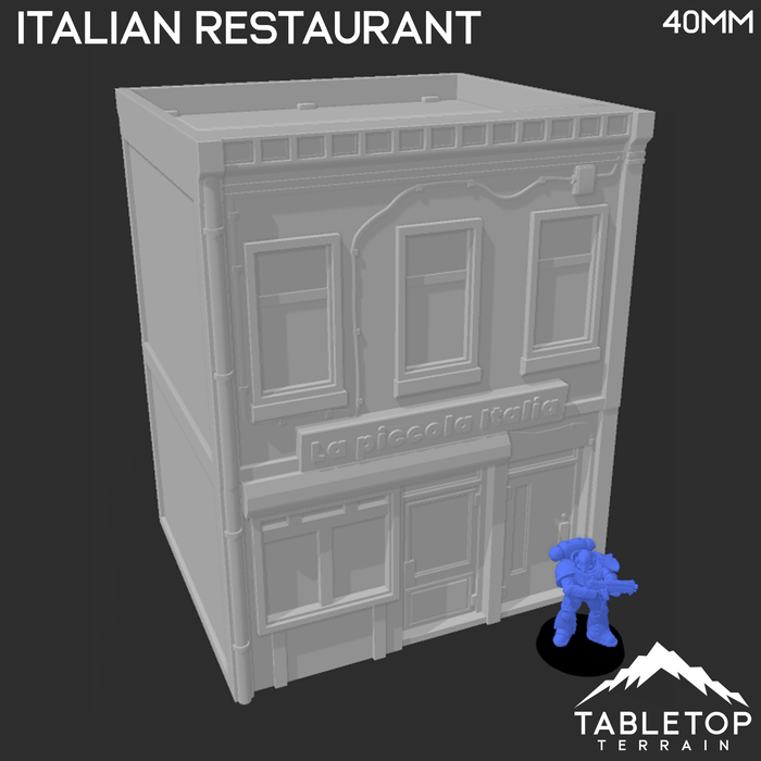 Tabletop Terrain Building Bleecker Street Italian Restaurant - Marvel Crisis Protocol Building