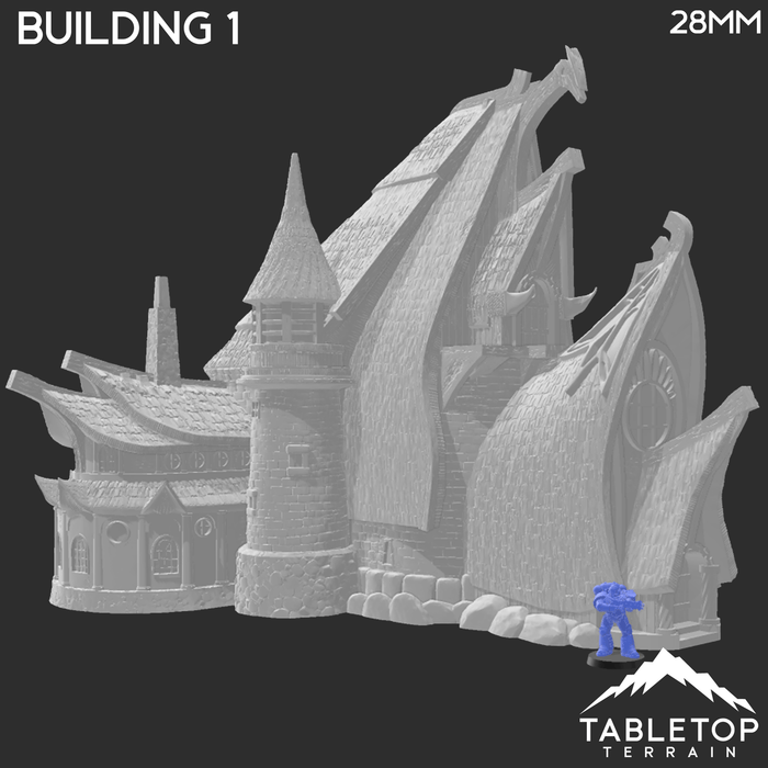 Tabletop Terrain Building Building 1 - City of Spiritdale - Fantasy Building