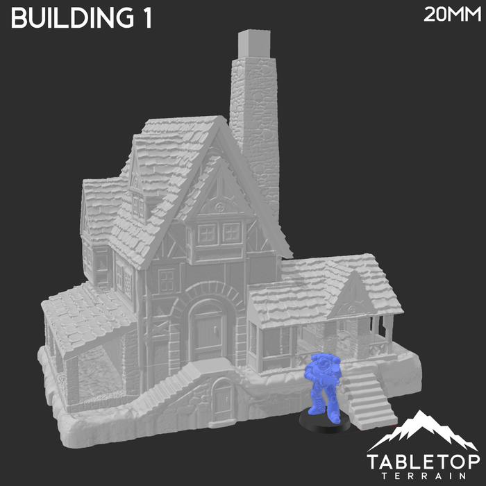 Tabletop Terrain Building Building 1 - Town of Grexdale - Fantasy Building