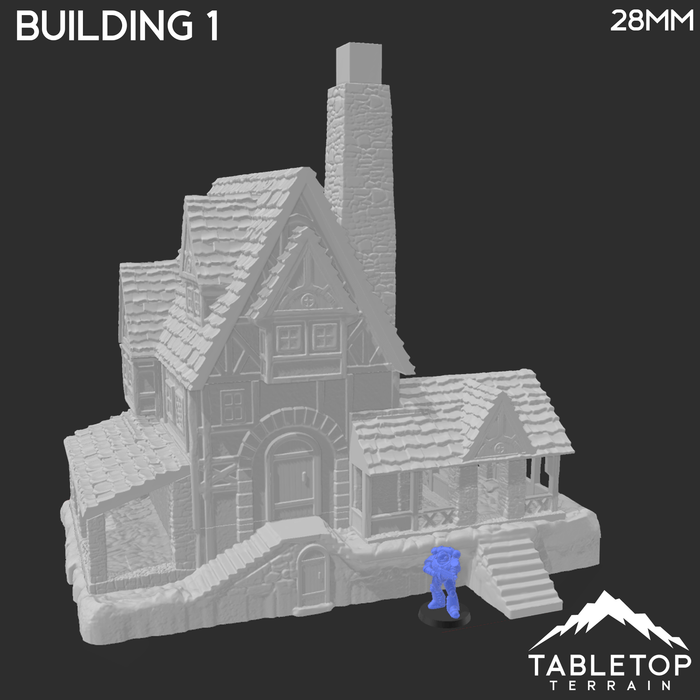 Tabletop Terrain Building Building 1 - Town of Grexdale - Fantasy Building Tabletop Terrain