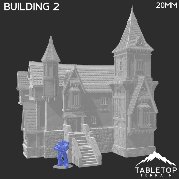 Tabletop Terrain Building Building 2 - City of Spiritdale - Fantasy Building