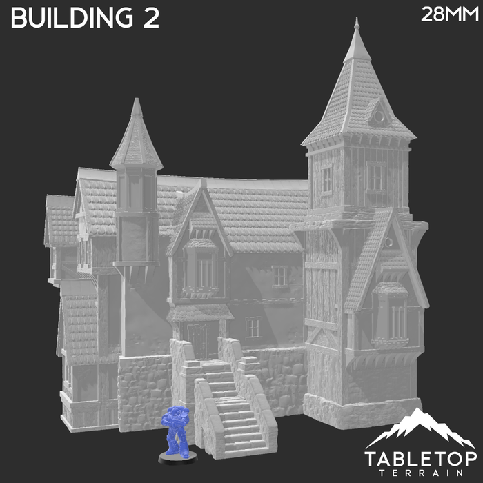 Tabletop Terrain Building Building 2 - City of Spiritdale - Fantasy Building
