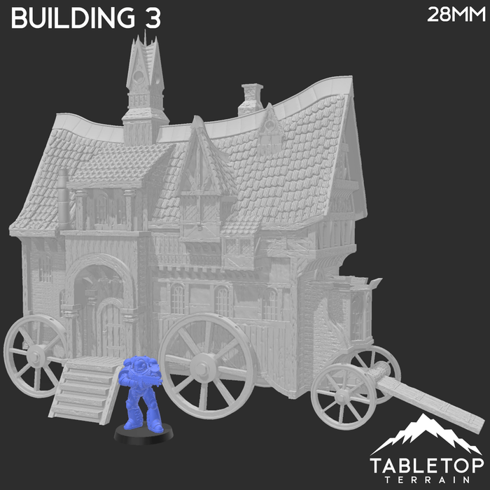 Tabletop Terrain Building Building 3 - City of Spiritdale - Fantasy Building Tabletop Terrain