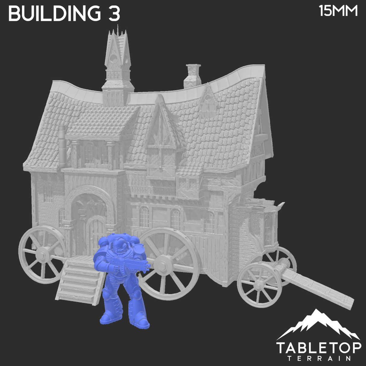 Tabletop Terrain Building Building 3 - City of Spiritdale - Fantasy Building