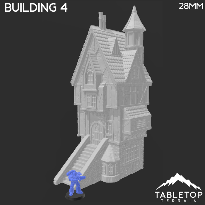 Tabletop Terrain Building Building 4 - City of Spiritdale - Fantasy Building