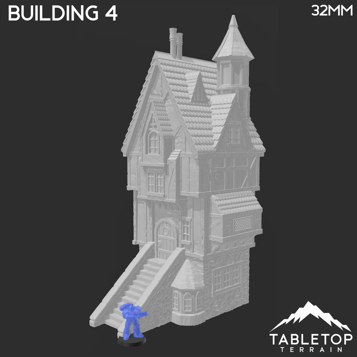 Tabletop Terrain Building Building 4 - City of Spiritdale - Fantasy Building Tabletop Terrain