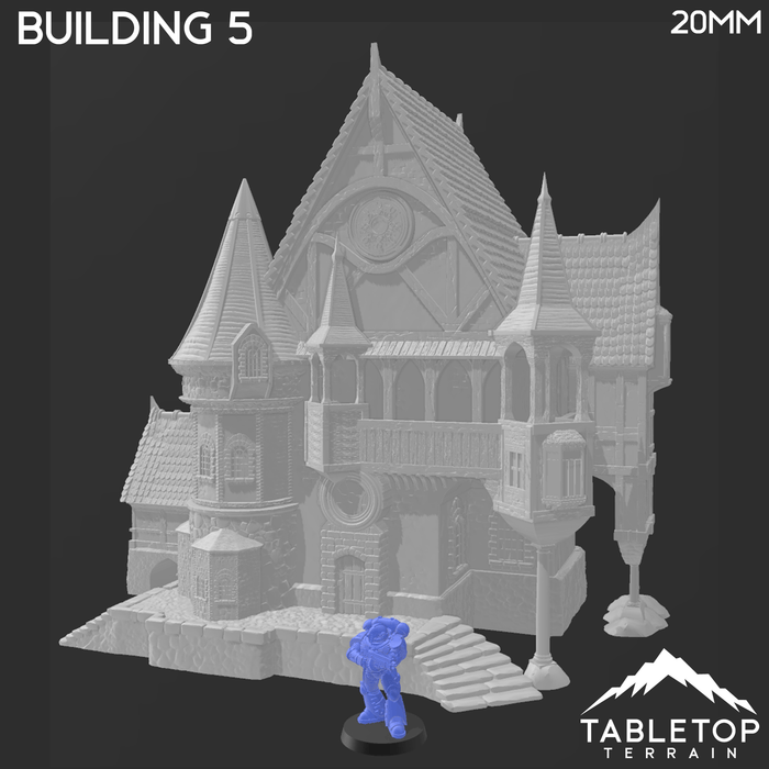 Tabletop Terrain Building Building 5 - City of Spiritdale - Fantasy Building Tabletop Terrain