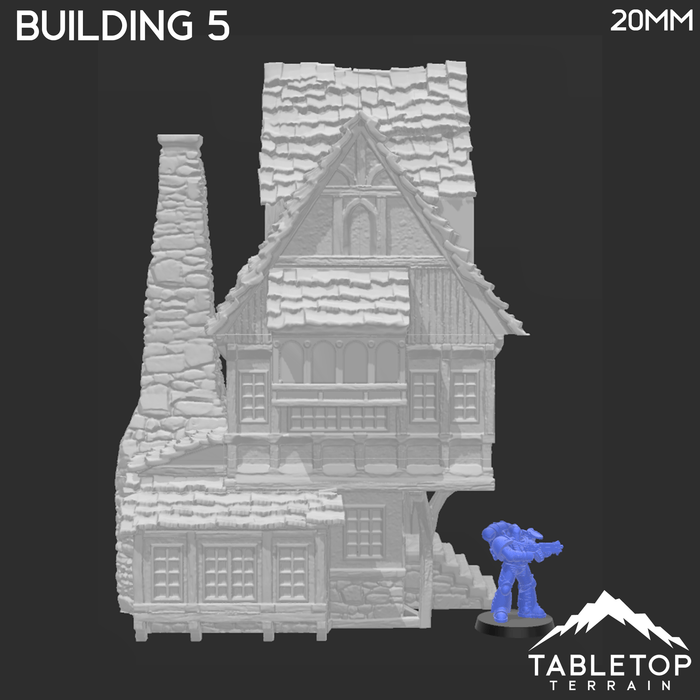 Tabletop Terrain Building Building 5 - Town of Grexdale - Fantasy Building
