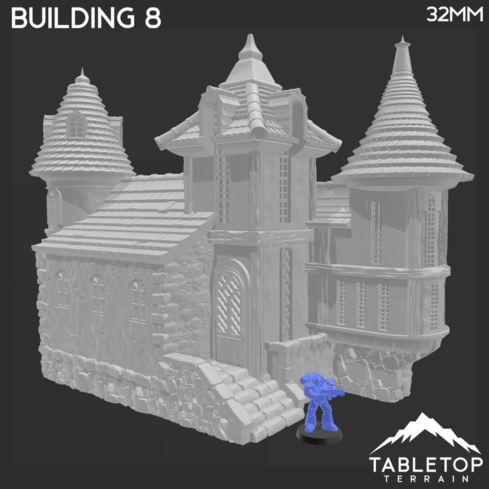 Tabletop Terrain Building Building 8 - City of Spiritdale - Fantasy Building