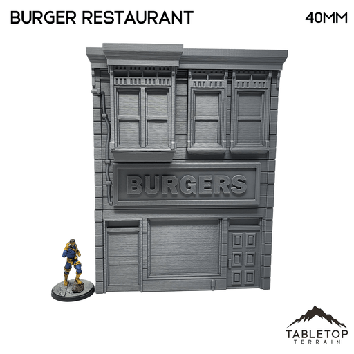 Tabletop Terrain Building Burger Restaurant - Marvel Crisis Protocol Building Tabletop Terrain
