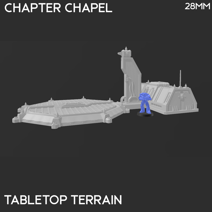 Tabletop Terrain Building Chapter Chapel - 40k Terrain Tabletop Terrain