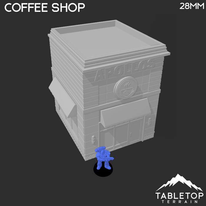 Tabletop Terrain Building Coffee Shop - Marvel Crisis Protocol Building