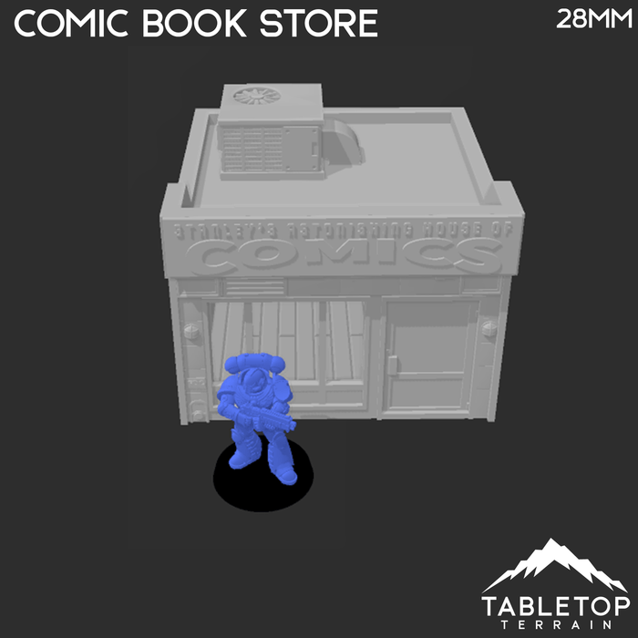 Tabletop Terrain Building Comic Book Store - Marvel Crisis Protocol Building Tabletop Terrain