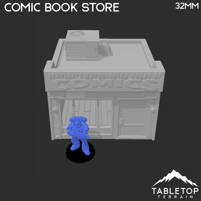 Tabletop Terrain Building Comic Book Store - Marvel Crisis Protocol Building Tabletop Terrain