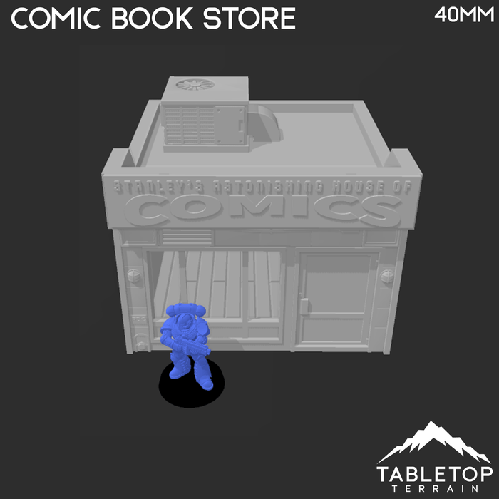 Tabletop Terrain Building Comic Book Store - Marvel Crisis Protocol Building Tabletop Terrain