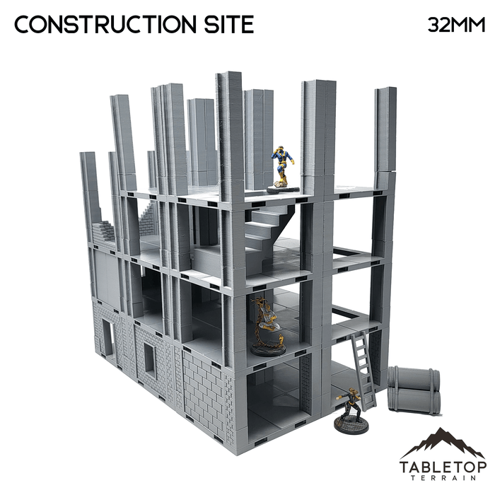 Tabletop Terrain Building Construction Site- Marvel Crisis Protocol Building