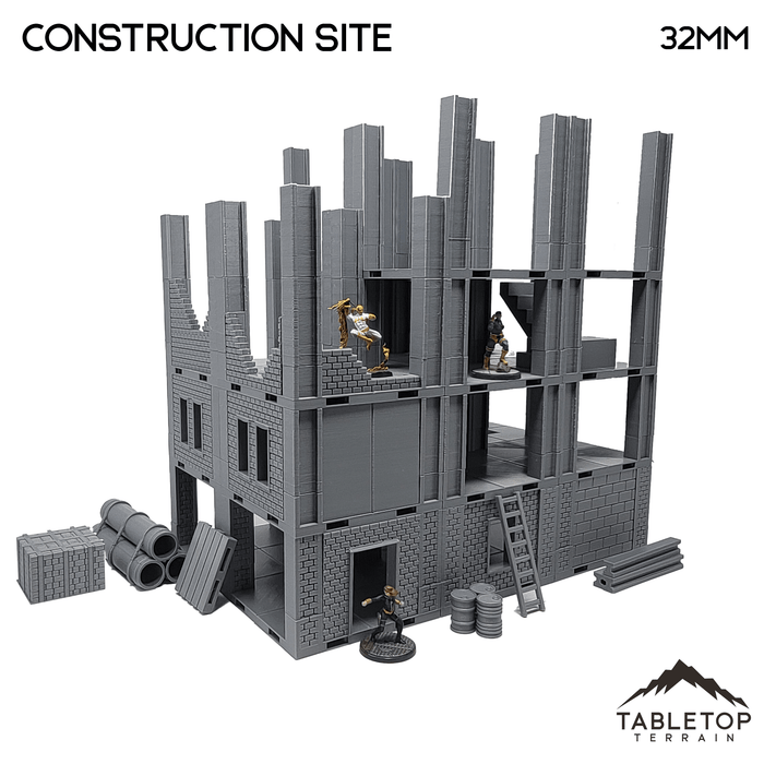 Tabletop Terrain Building Construction Site- Marvel Crisis Protocol Building Tabletop Terrain