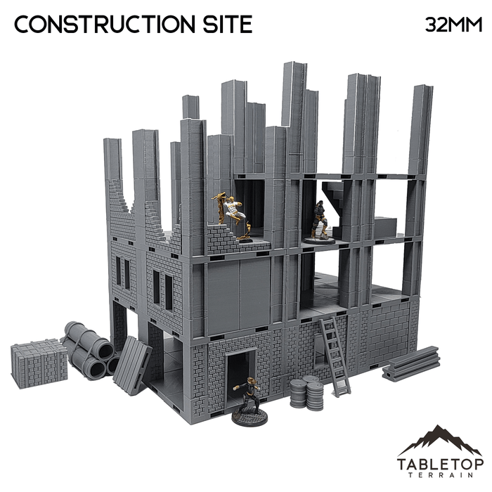 Tabletop Terrain Building Construction Site- Marvel Crisis Protocol Building