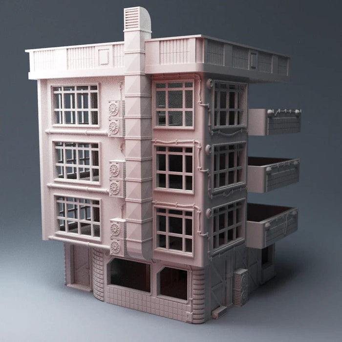 Tabletop Terrain Building Cyberpunk Apartments - Star Wars Legion Building Tabletop Terrain