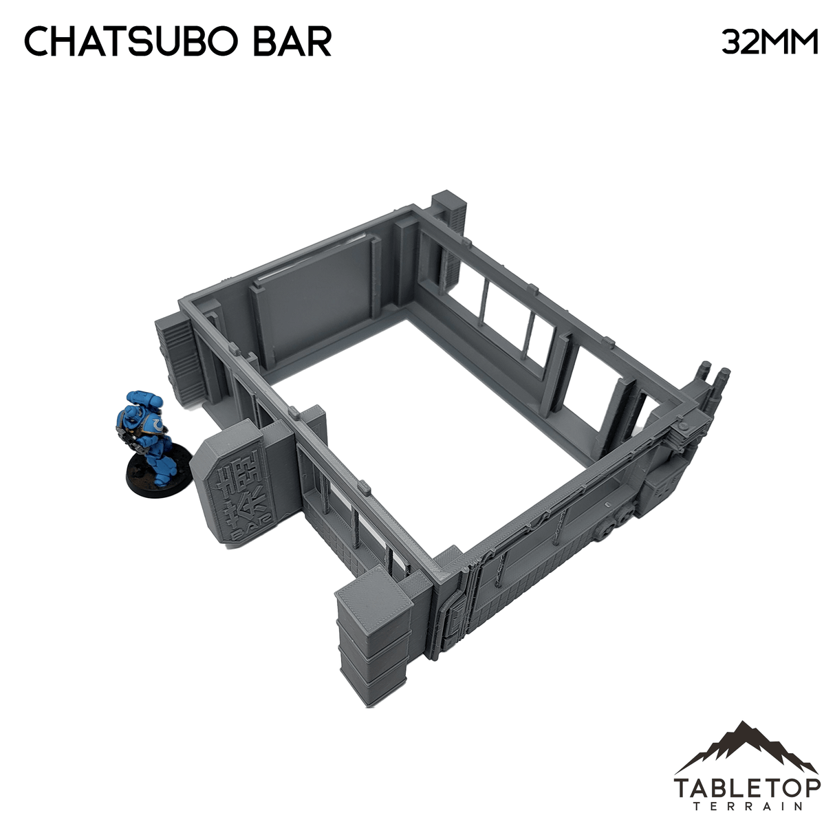 Tabletop Terrain Building Cyberpunk Chatsubo Bar - Cyberpunk Building