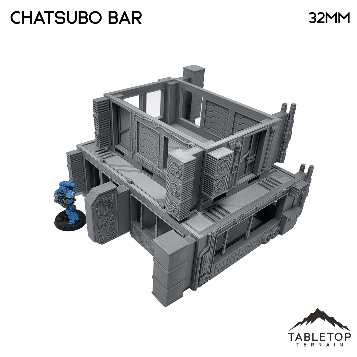 Tabletop Terrain Building Cyberpunk Chatsubo Bar - Cyberpunk Building