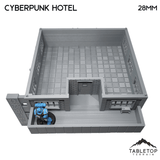 Tabletop Terrain Building Cyberpunk Hotel Block - Cyberpunk Building