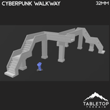 Tabletop Terrain Building Cyberpunk Walkway - Cyberpunk Terrain