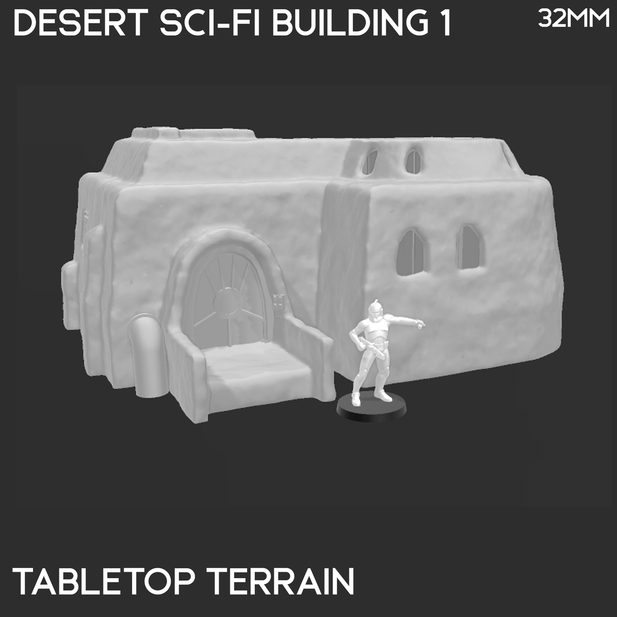 Tabletop Terrain Building Desert Sci-Fi Building 1