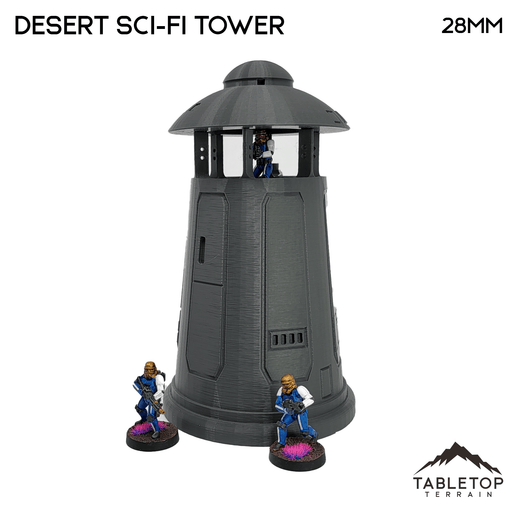 Tabletop Terrain Building Desert Sci-Fi Tower