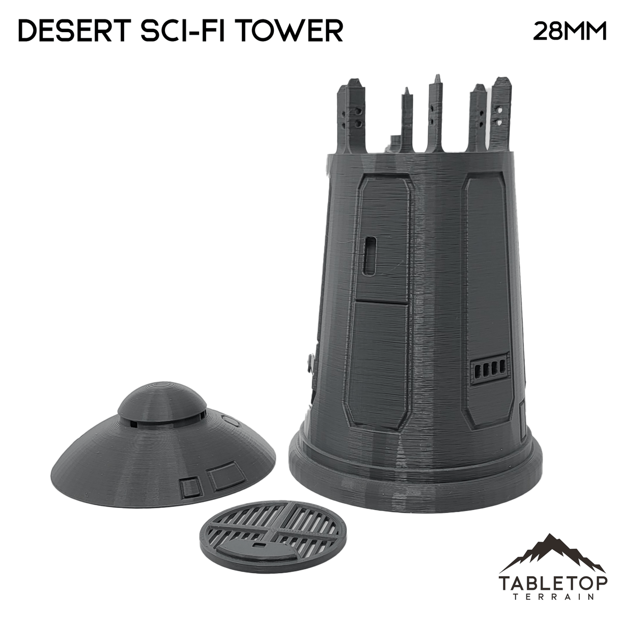 Tabletop Terrain Building Desert Sci-Fi Tower