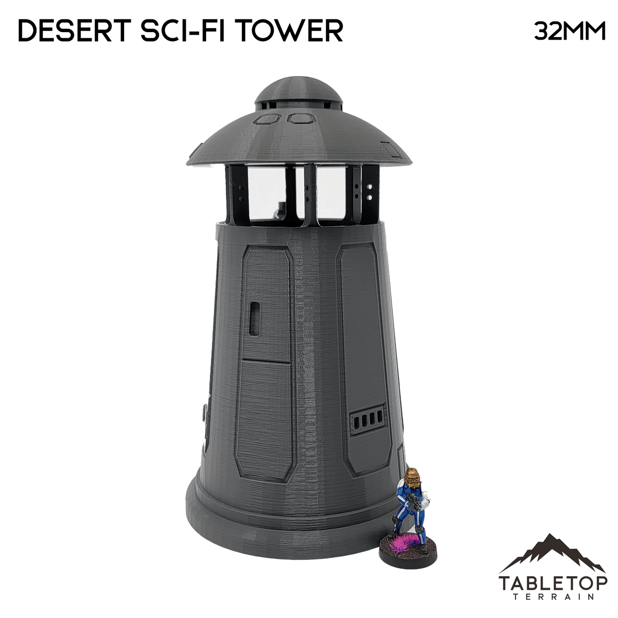 Tabletop Terrain Building Desert Sci-Fi Tower