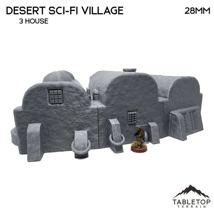 Tabletop Terrain Building Desert Sci-Fi Village - Star Wars Legion Building