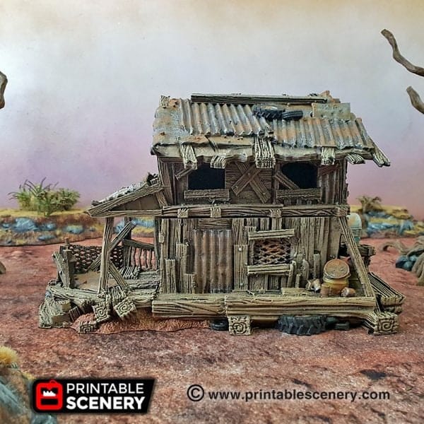 Tabletop Terrain Building Desert Shanty - Apocalyptic Fantasy Building