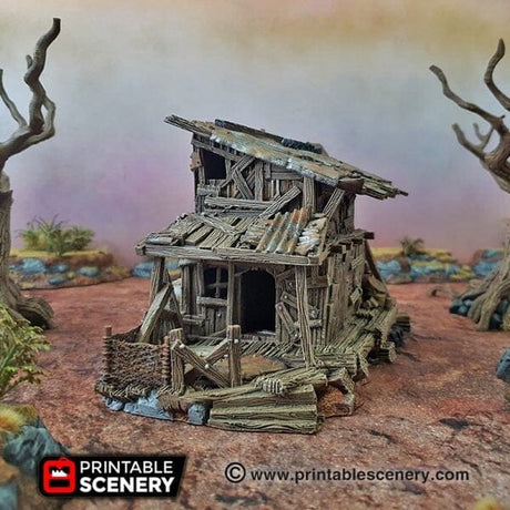 Tabletop Terrain Building Desert Shanty - Apocalyptic Fantasy Building