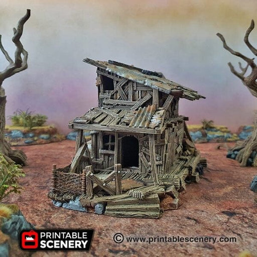 Tabletop Terrain Building Desert Shanty - Apocalyptic Fantasy Building Tabletop Terrain