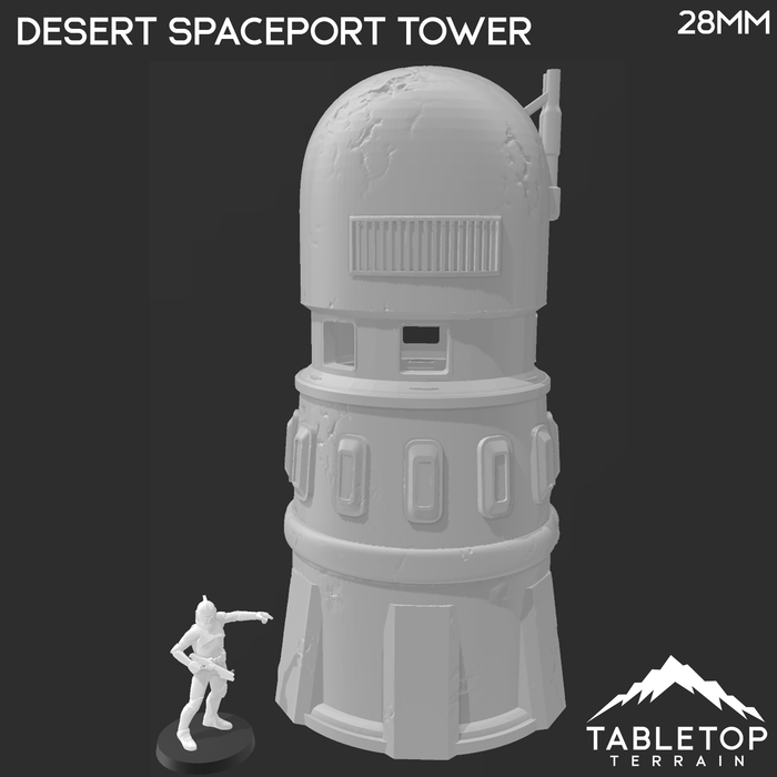 Tabletop Terrain Building Desert Spaceport Tower - Star Wars Legion Tower Tabletop Terrain